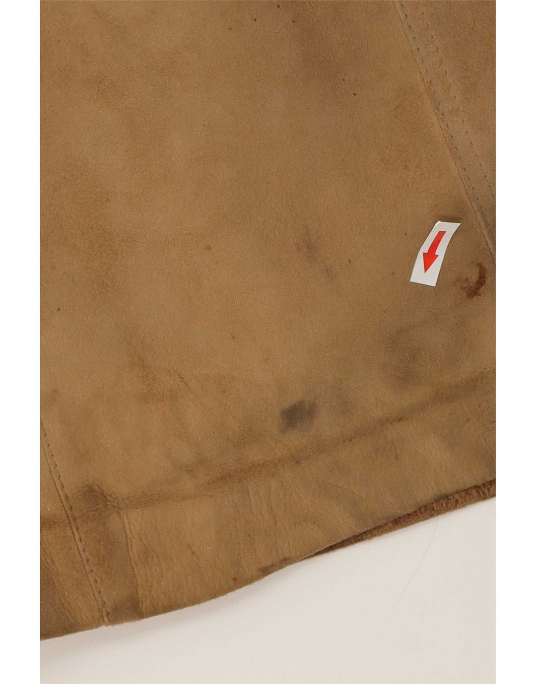 Vintage Womens Shearling Coat UK 14 Medium Beige Leather