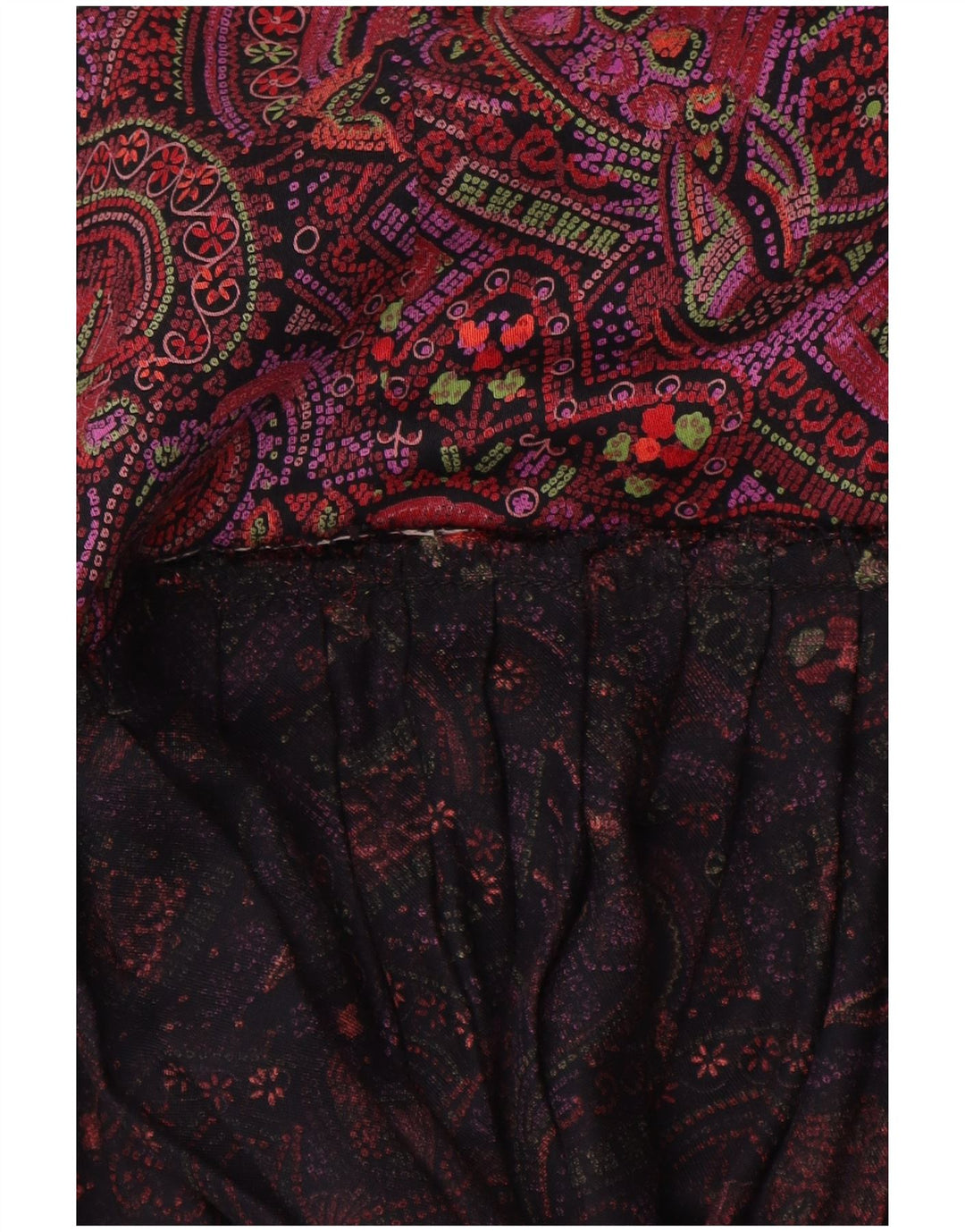 Vintage Womens Pleated Skirt W26 Small  Multicoloured Paisley