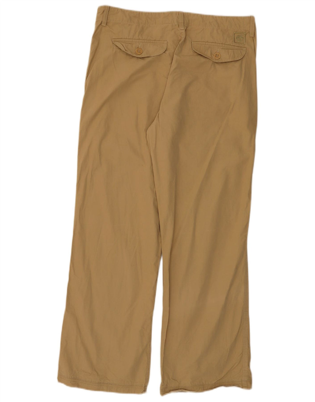 Timberland Mens Bootcut Cargo Trousers W33 L29 Beige Cotton