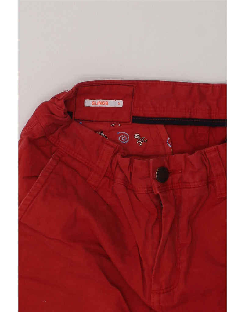 SUN68 Boys Chino Shorts 11-12 Years W26  Red Cotton | Vintage Sun68 | Thrift | Second-Hand Sun68 | Used Clothing | Messina Hembry 