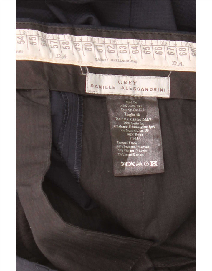 Daniele Alessandrini Mens 2 Piece Suit IT 46 Small W31 L33 Navy Blue
