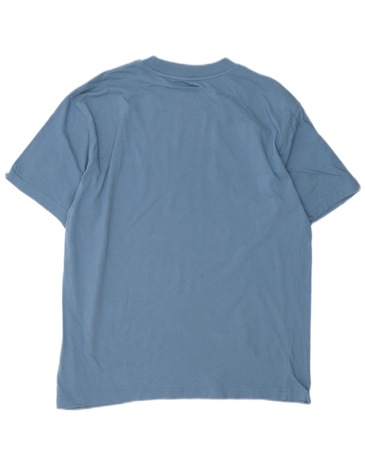 NEW BALANCE Mens Graphic T-Shirt Top Medium Blue Cotton