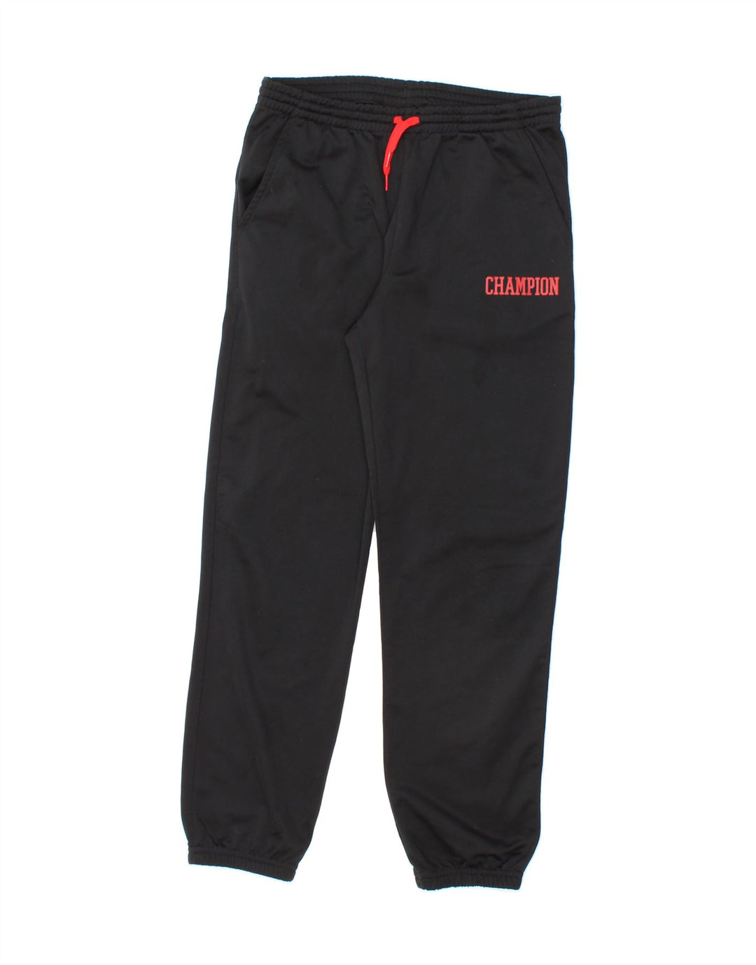 CHAMPION Boys Graphic Tracksuit Trousers Joggers 9-10 Years Medium  Black Vintage Champion and Second-Hand Champion from Messina Hembry 