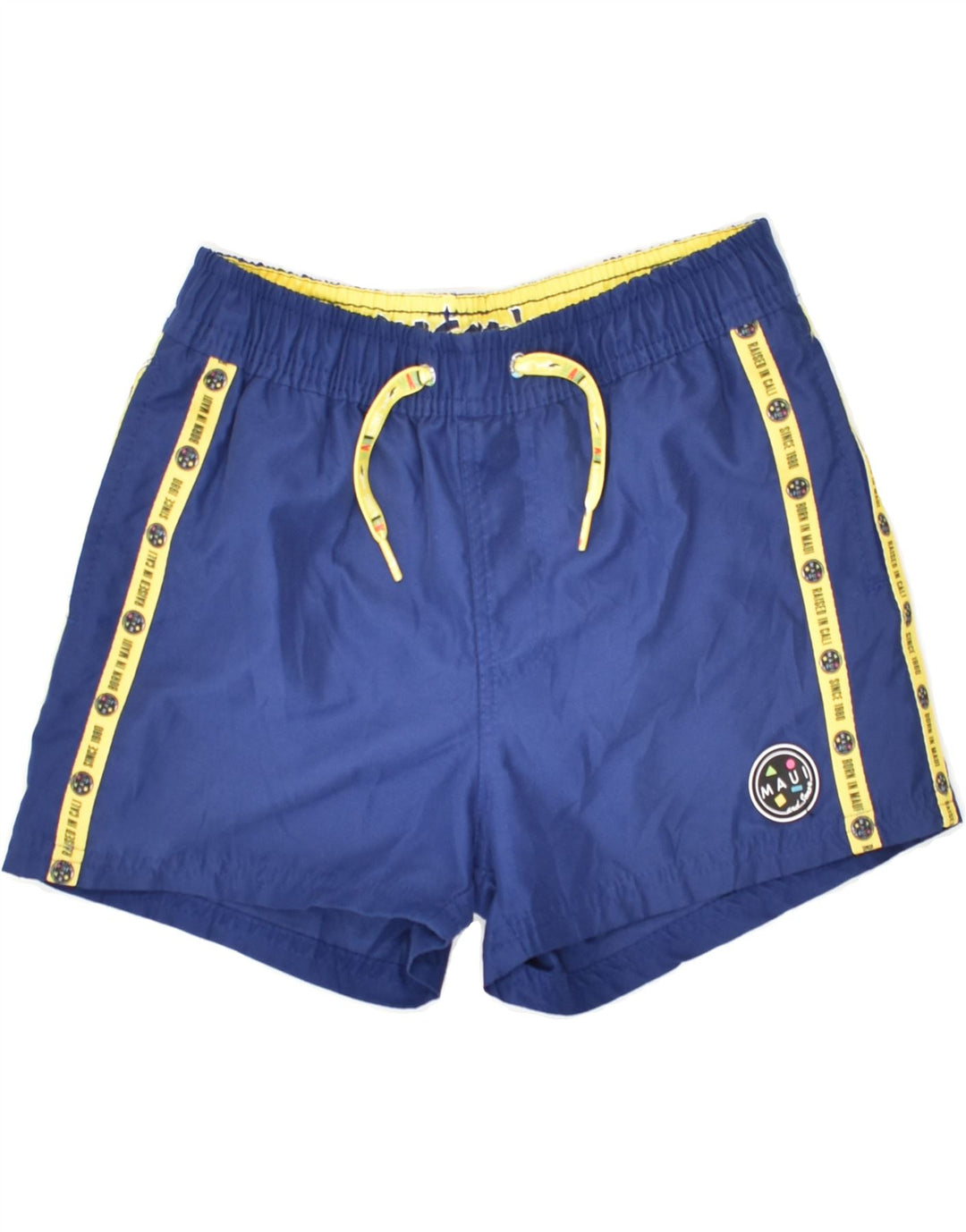 MAUI AND SONS Boys Swimming Shorts 11-12 Years Navy Blue Polyester | Vintage Maui and Sons | Thrift | Second-Hand Maui and Sons | Used Clothing | Messina Hembry 