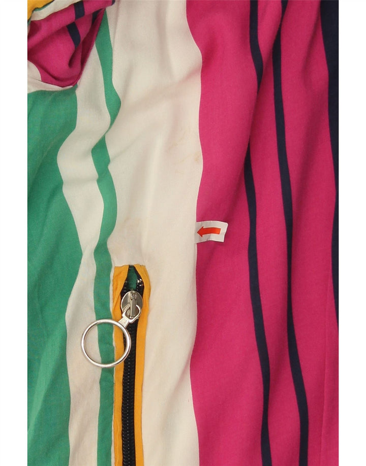 Zara Mens Bomber Jacket UK 42 XL Multicoloured Striped