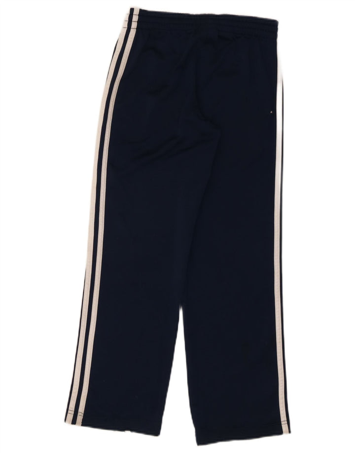 Adidas Boys Tracksuit Trousers 9-10 Years Navy Blue Polyester