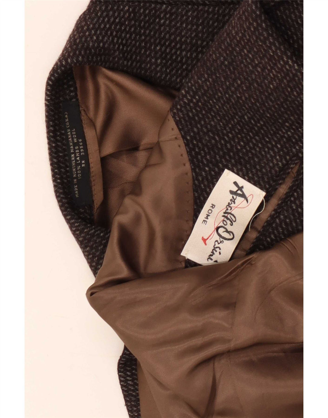 Anralfo Orsini Mens 2 Button Blazer Jacket UK 40 Large Brown Flecked