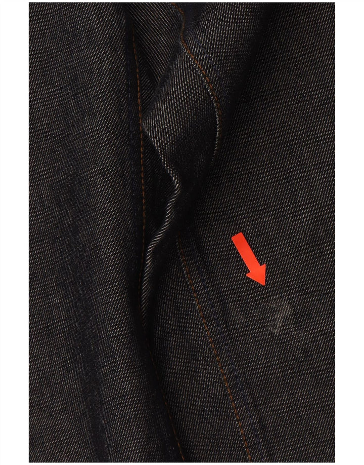 WAMPUM Mens Straight Jeans IT 48 Medium W33 L35 Navy Blue Cotton