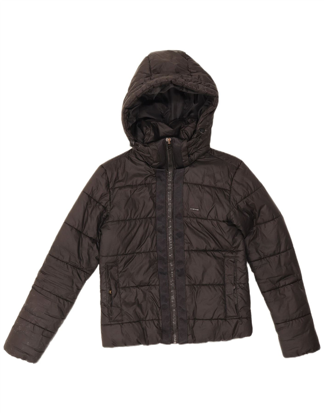G-Star Womens Crop Oversized Padded Jacket UK 6 XS Black Polyester