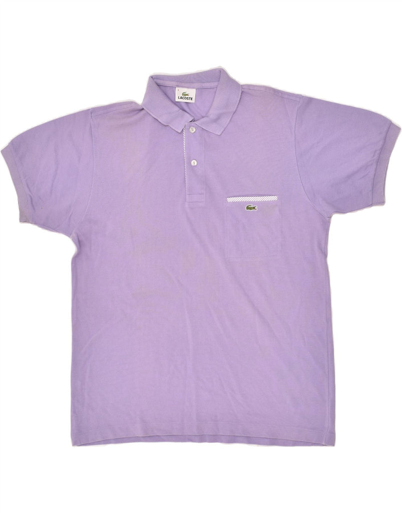 LACOSTE Mens Polo Shirt Size 4 Medium Purple Cotton | Vintage Lacoste | Thrift | Second-Hand Lacoste | Used Clothing | Messina Hembry 