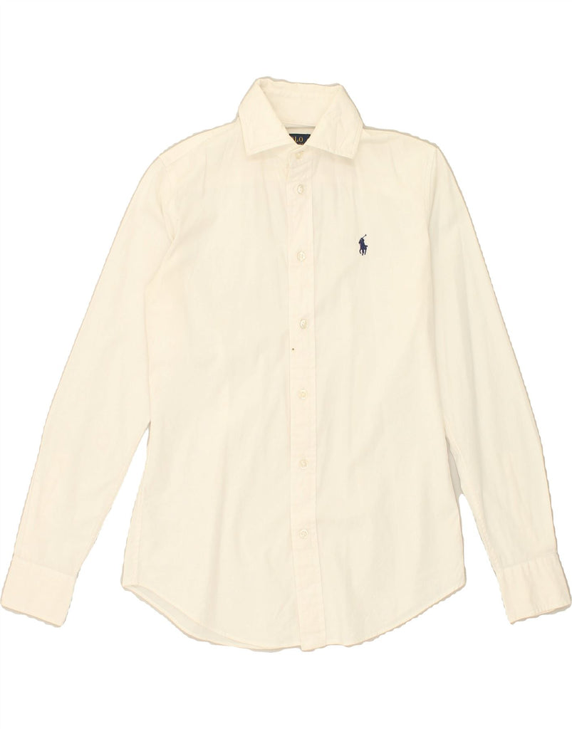 POLO RALPH LAUREN Womens Shirt UK 0  2XS White | Vintage Polo Ralph Lauren | Thrift | Second-Hand Polo Ralph Lauren | Used Clothing | Messina Hembry 