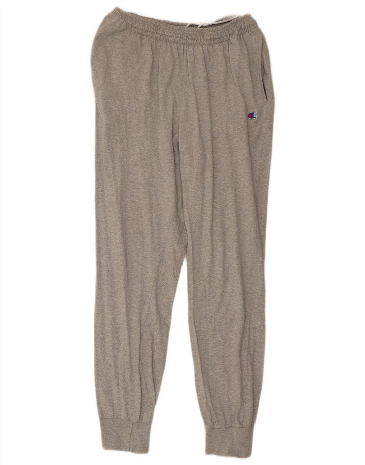 Champion Mens Tracksuit Trousers Joggers Large  Grey Cotton
