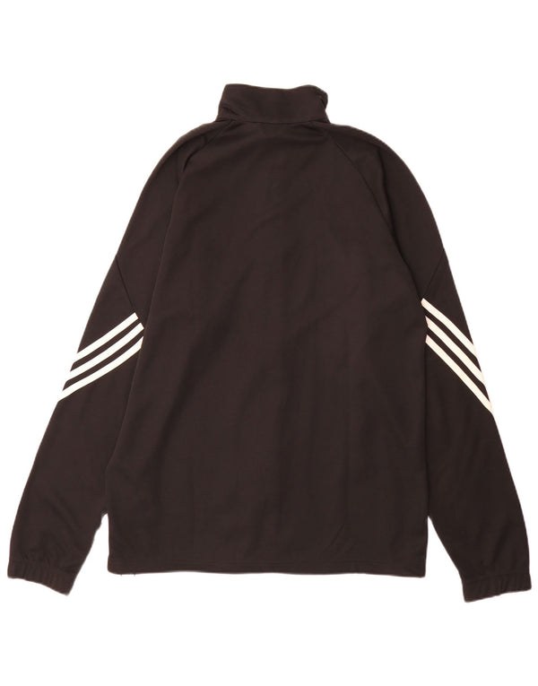 Adidas Mens Climalite Tracksuit Top Jacket Medium Black Polyester
