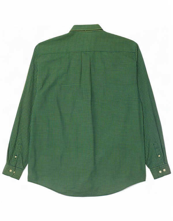 Ben Sherman Mens Shirt 4XL Green Gingham