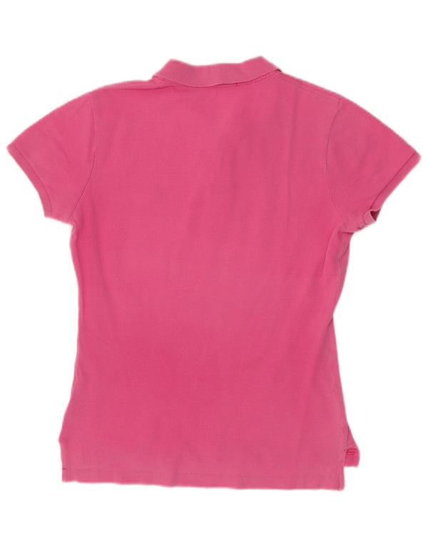 Polo Ralph Lauren Womens Skinny Polo Shirt UK 12 Medium Pink