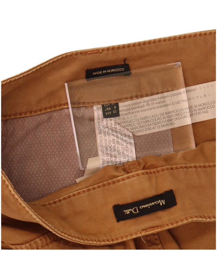 MASSIMO DUTTI Womens Slim Chino Trousers EU 40 Medium W30 L31 Brown Cotton