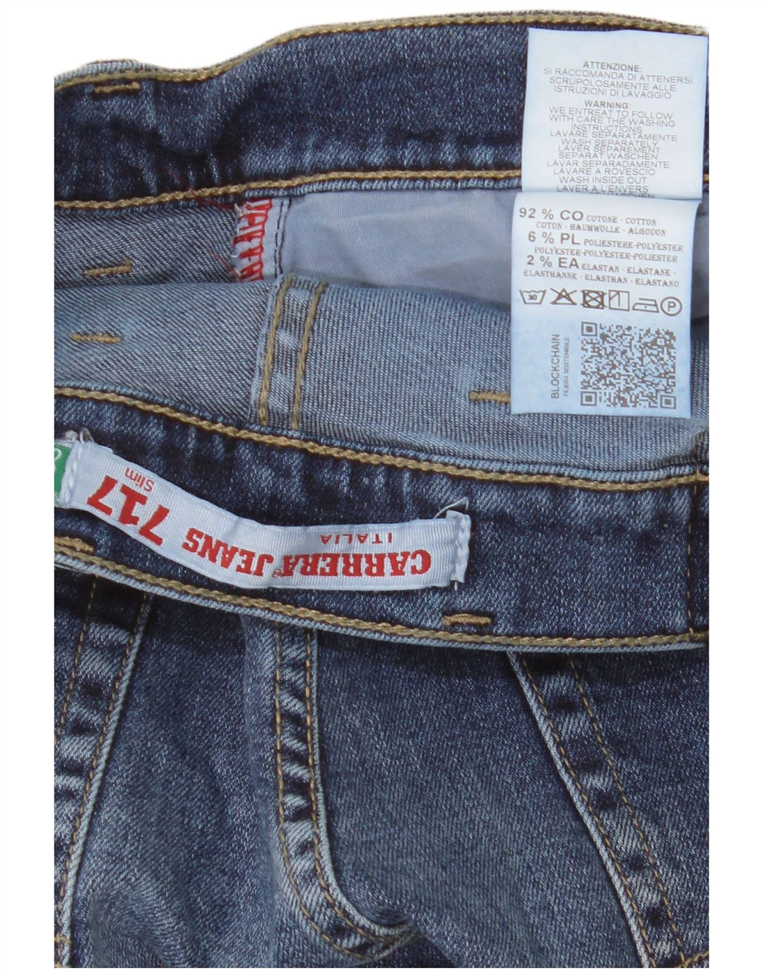 Carrera Mens 717 Slim Jeans IT 48 Medium W33 L32 Blue Cotton