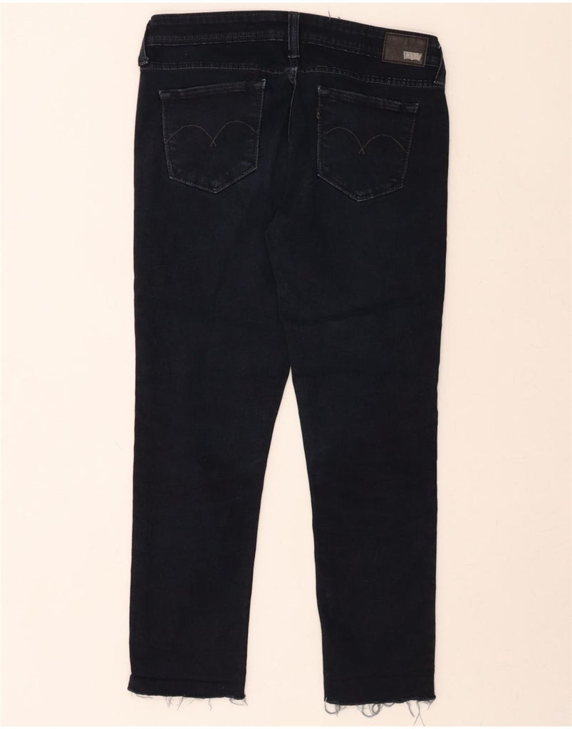 LEVI'S Womens Demi Curve Crop Skinny Jeans US 11 Large W30 L26 Navy Blue Vintage Levi's and Second-Hand Levi's from Messina Hembry 