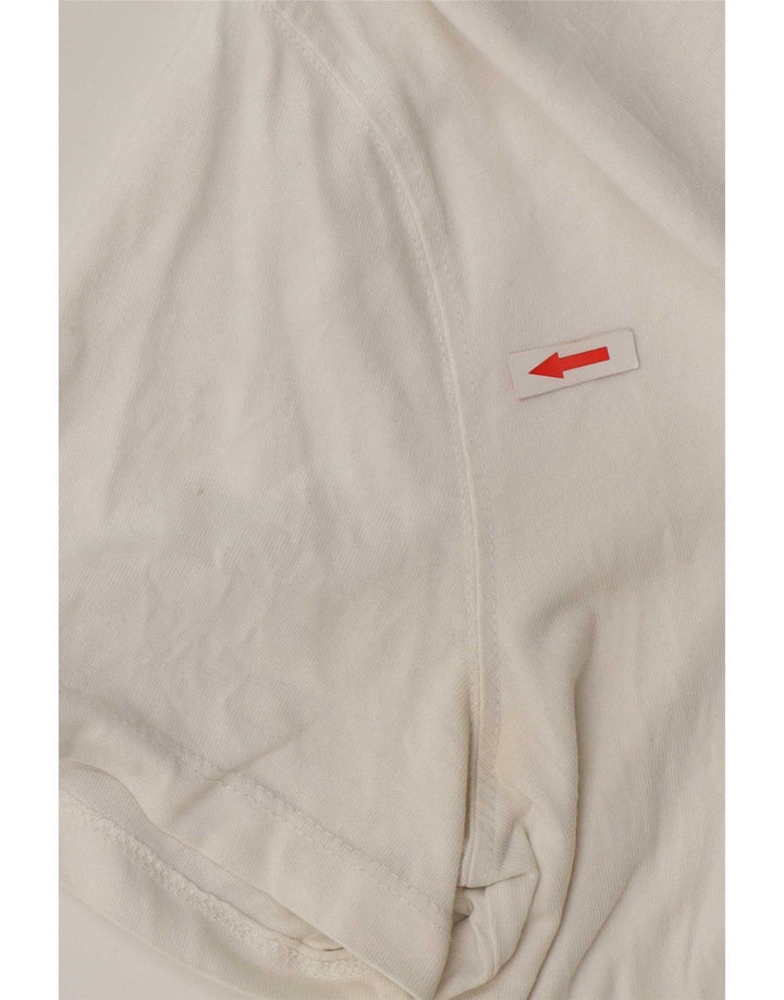 Hugo Boss Mens T-Shirt Top Medium White Cotton