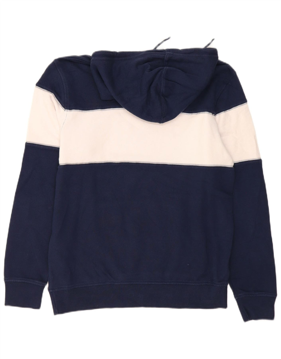 Levi's Mens Graphic Hoodie Jumper Medium Navy Blue Colourblock Cotton