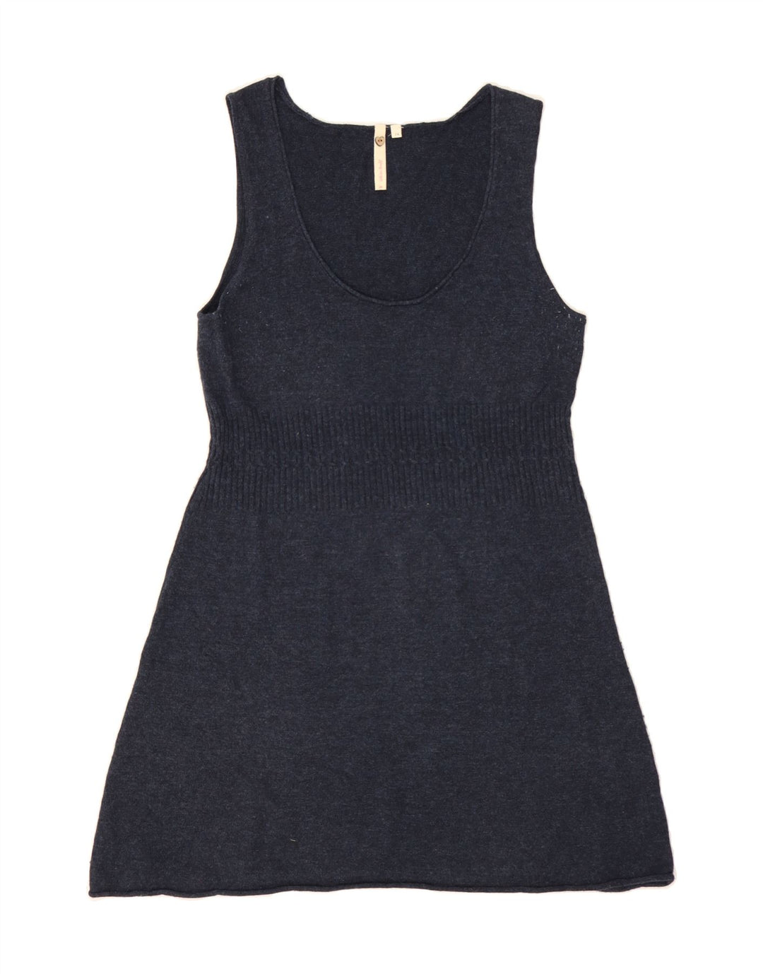 WHITE STUFF Womens Sleeveless Jumper Dress UK 14 Medium  Navy Blue Viscose Vintage White Stuff and Second-Hand White Stuff from Messina Hembry 