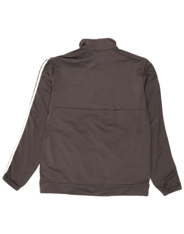Adidas Mens Tracksuit Top Jacket Large Grey Polyester