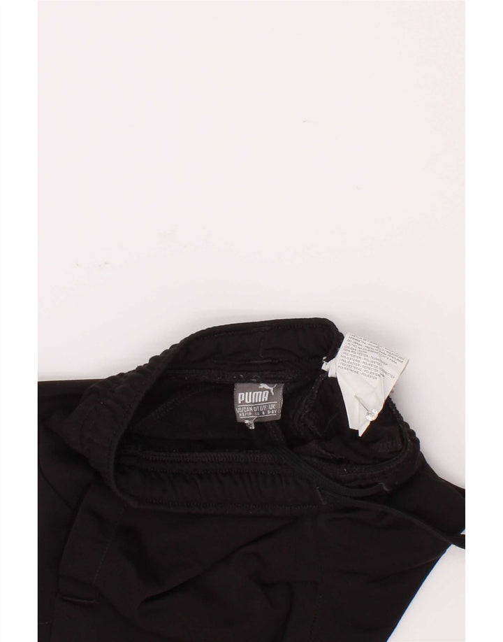 Puma Boys Tracksuit Trousers Joggers 5-6 Years Black Polyester