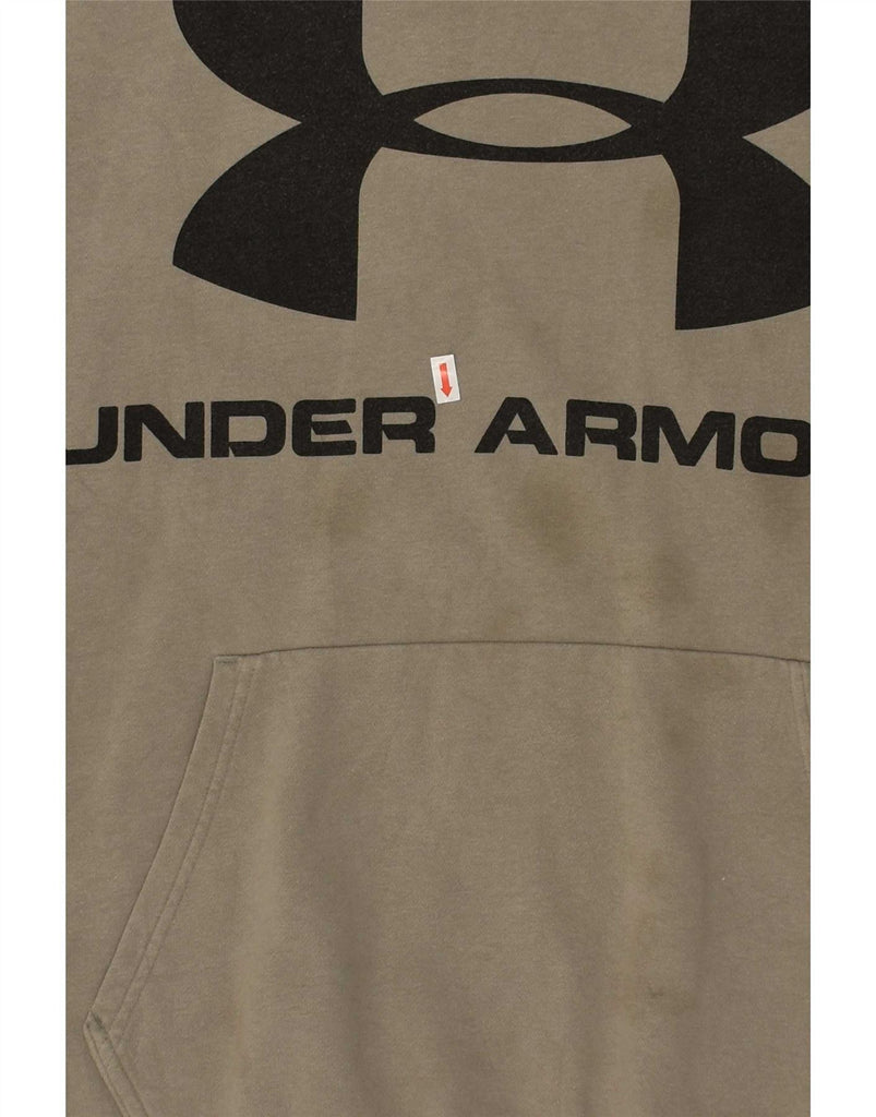 UNDER ARMOUR Mens Tall Graphic Hoodie Jumper XL Grey Cotton Vintage Under Armour and Second-Hand Under Armour from Messina Hembry 