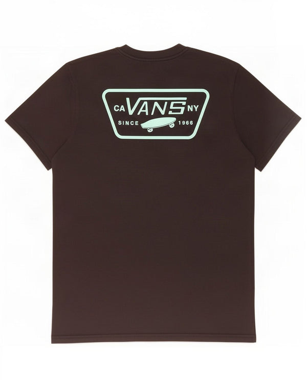 Vans Mens Slim Fit Graphic T-Shirt Top Small Black Cotton