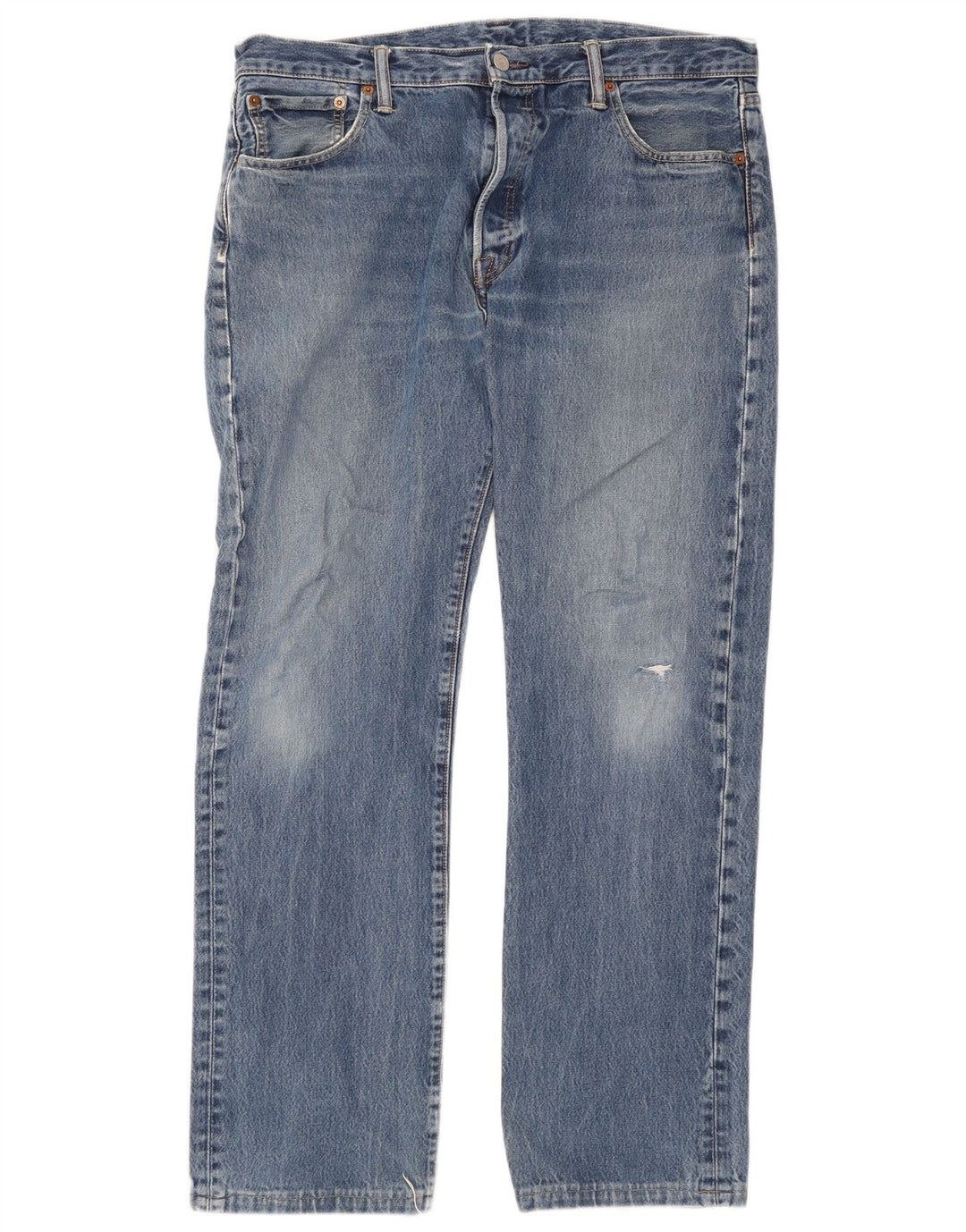 Levi's Mens 501 Distressed Straight Jeans W36 L31 Blue