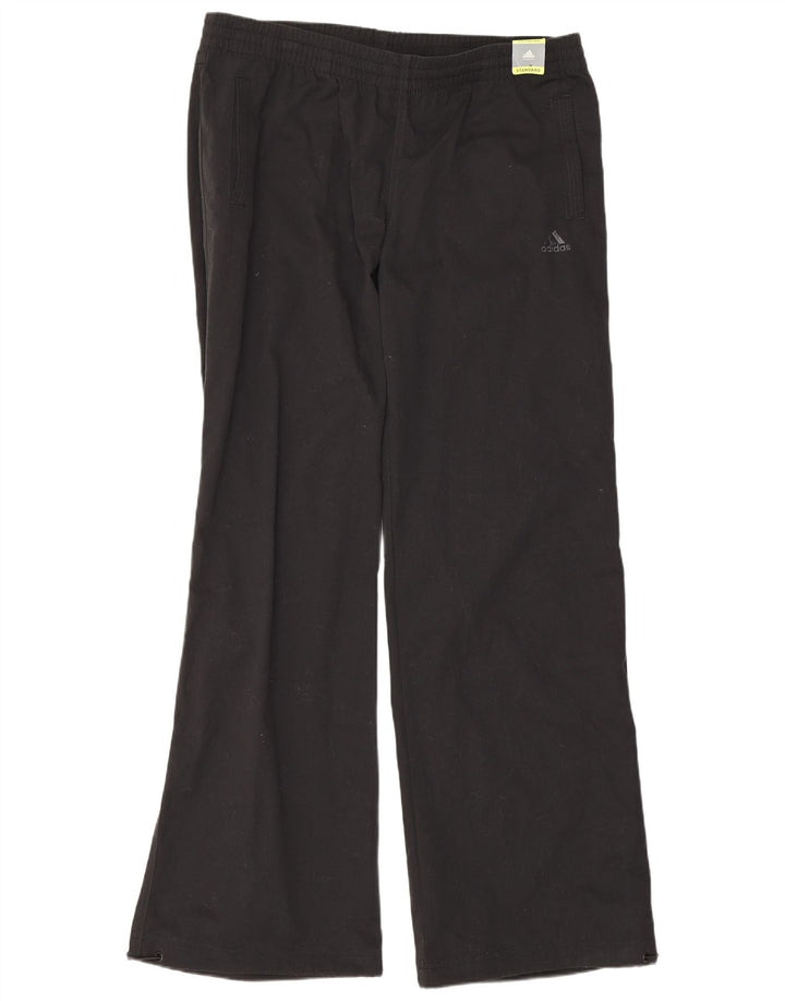 Adidas Womens Climalite Regular Bootcut Trousers UK 16 Large W34 L31 Black