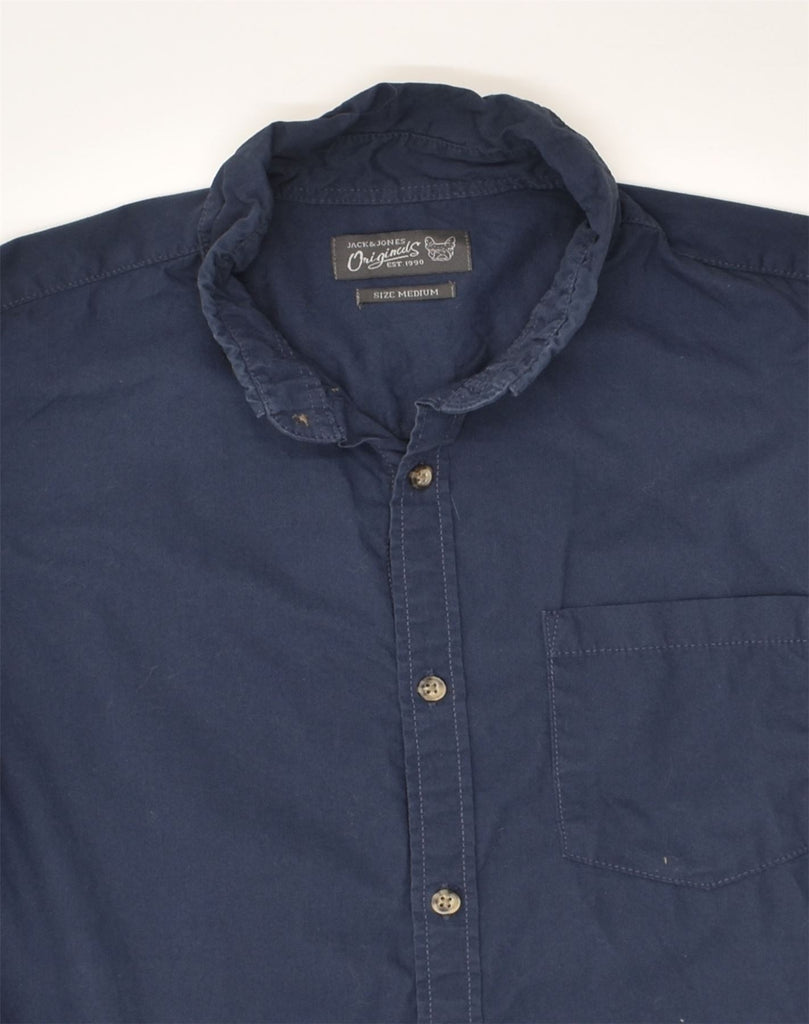 JACK & JONES Mens Originals Shirt Medium Navy Blue | Vintage Jack & Jones | Thrift | Second-Hand Jack & Jones | Used Clothing | Messina Hembry 