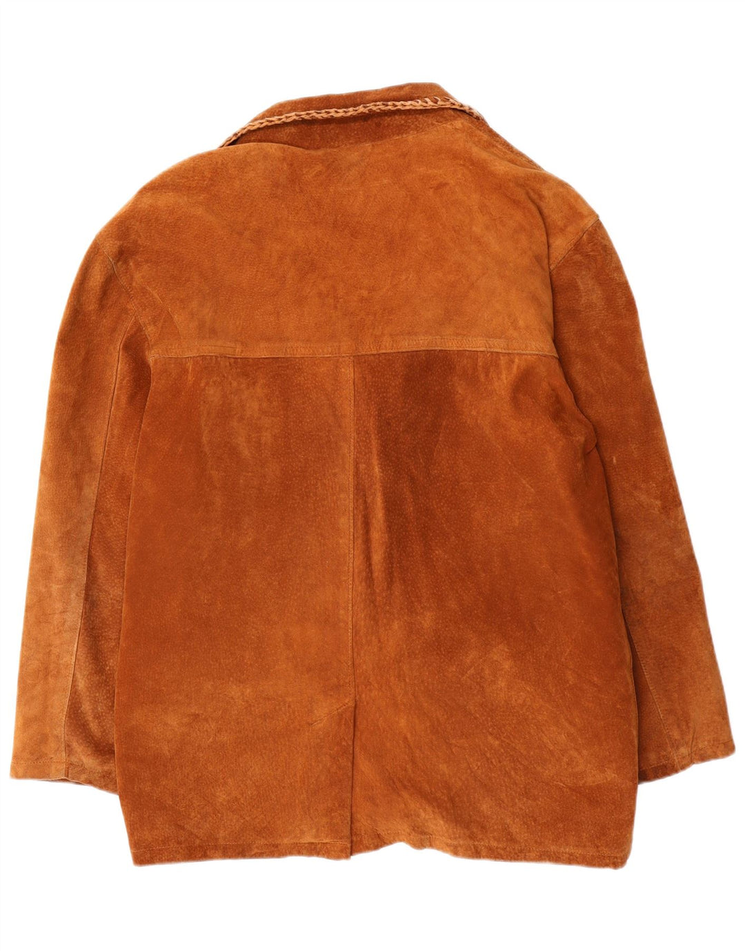 Vintage Mens Suede Jacket UK 42 XL Brown Leather
