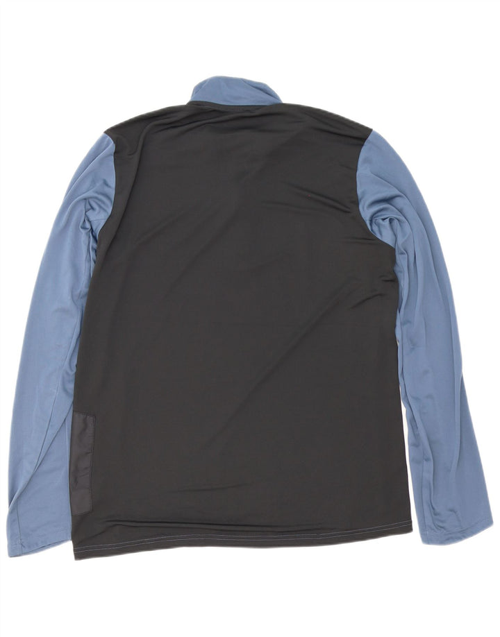 Adidas Mens Aeroready Pullover Tracksuit Top Large Navy Blue Colourblock