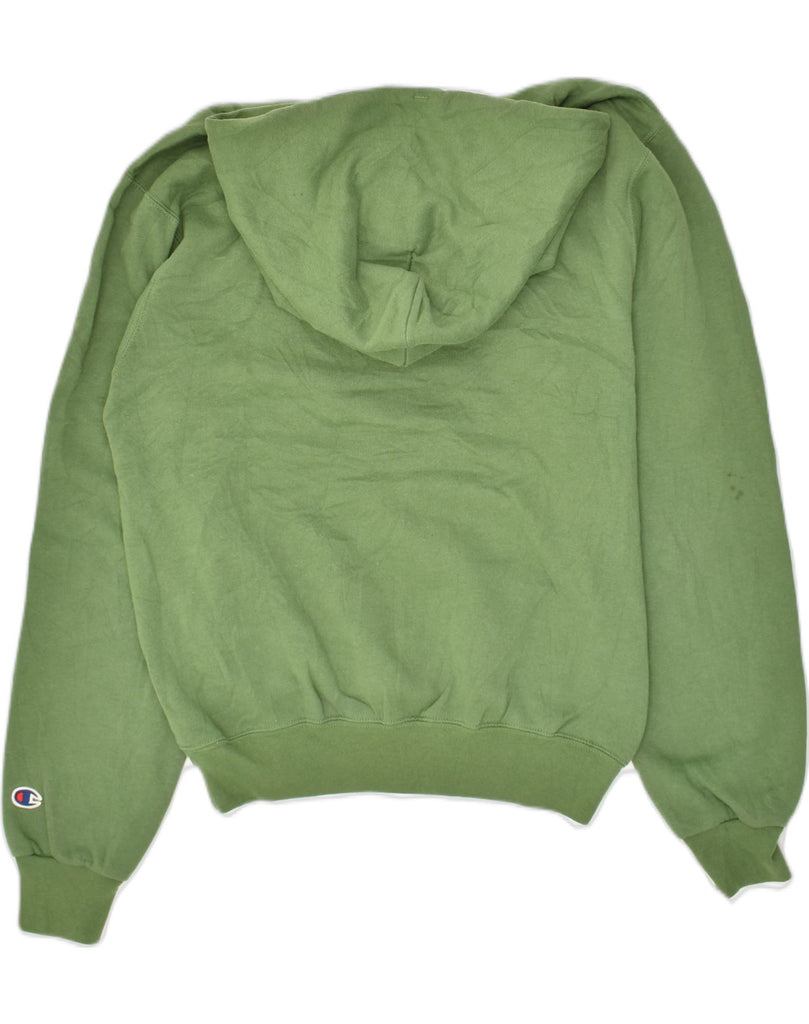 CHAMPION Mens Graphic Hoodie Jumper Small Green Cotton | Vintage Champion | Thrift | Second-Hand Champion | Used Clothing | Messina Hembry 