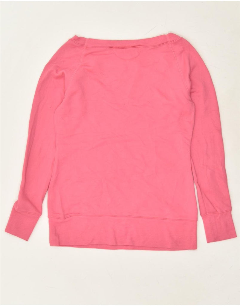 UNDER ARMOUR Womens Sweatshirt Jumper UK 6 XS Pink Polyester | Vintage Under Armour | Thrift | Second-Hand Under Armour | Used Clothing | Messina Hembry 