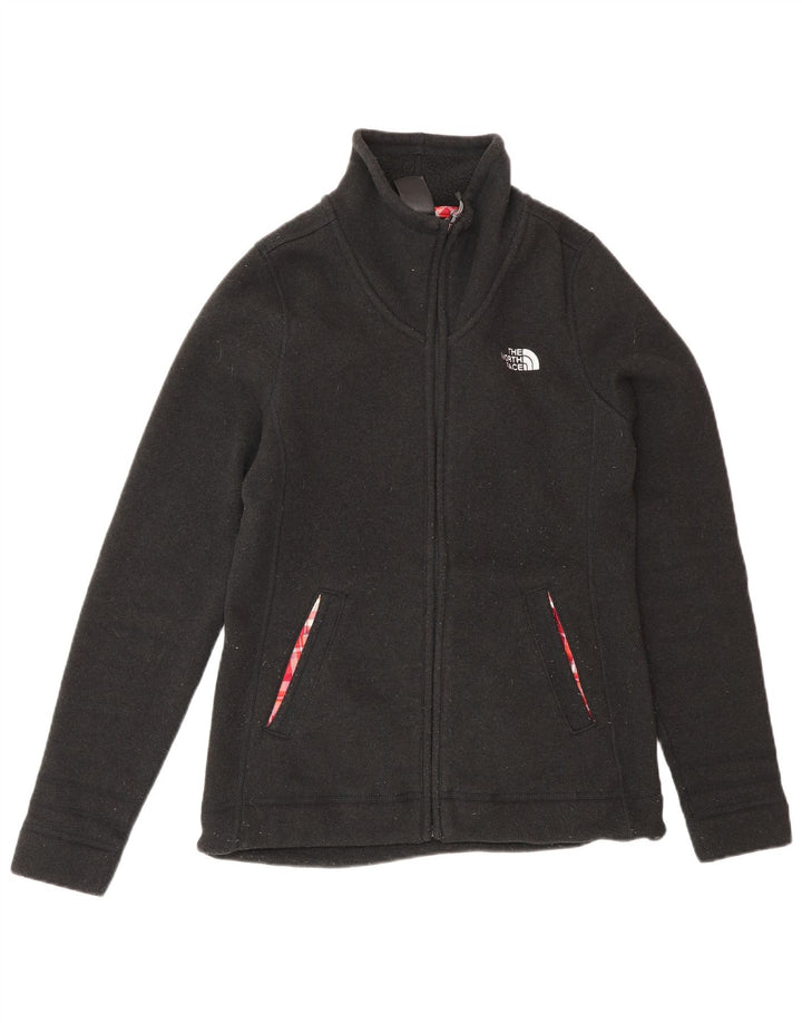The North Face Womens Tracksuit Top Jacket UK 12 Medium Black Polyester