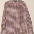 TOMMY HILFIGER Mens Custom Fit Shirt Size 15 1/2 Medium Orange Check Vintage Tommy Hilfiger and Second-Hand Tommy Hilfiger from Messina Hembry 