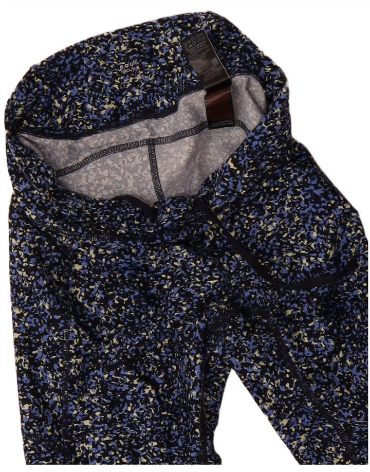 Marks & Spencer Womens Leggings UK 10 Small Blue Flecked Polyester