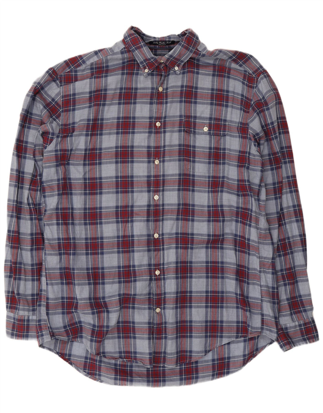 Gant Mens Shirt XL Navy Blue Check Cotton