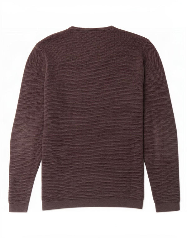Zara Mens Crew Neck Jumper Sweater Small Grey
