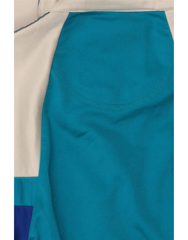 Asics Mens Graphic Tracksuit Top Jacket IT 44 XS Blue Colourblock