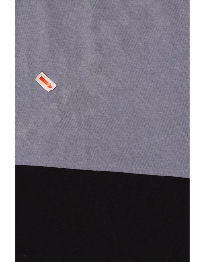 Paul Smith Mens T-Shirt Top 2XL Black Colourblock Cotton