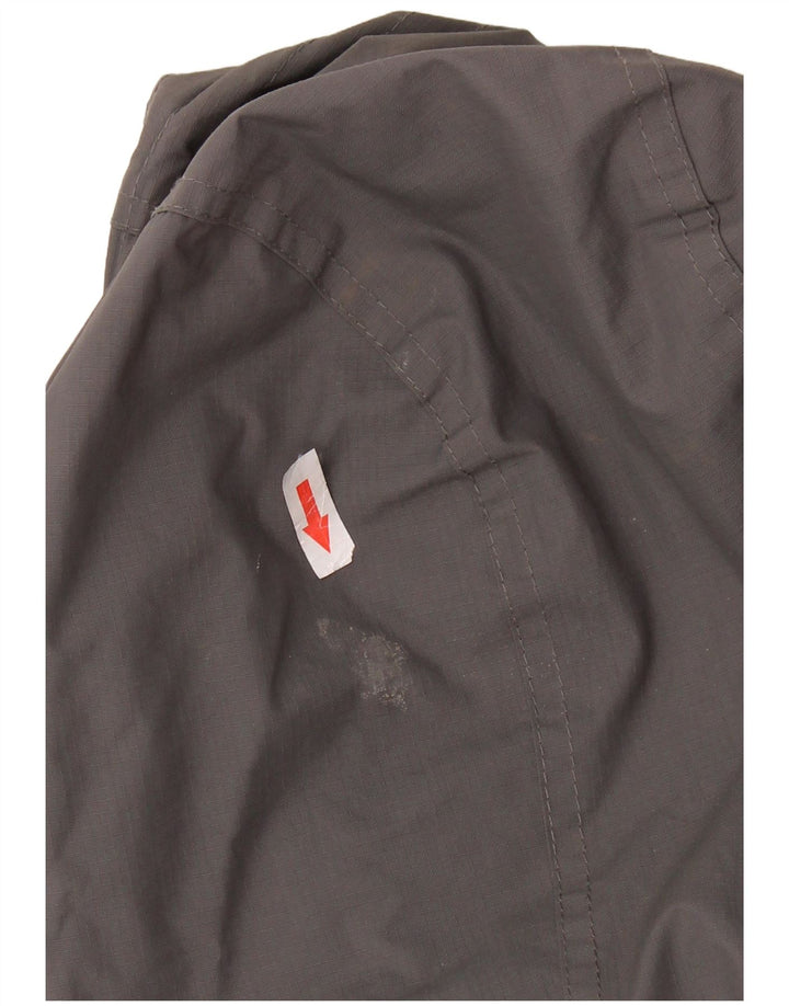 SUPERDRY Mens Hooded Windbreaker Jacket UK 38 Medium Grey Nylon