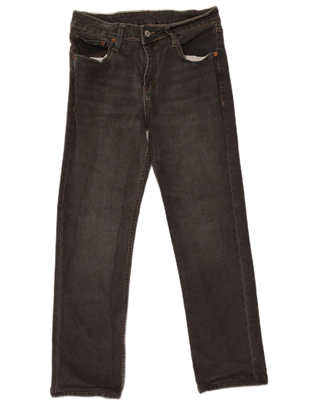 Levi's Mens Slim Straight Jeans W32 L28 Grey Cotton