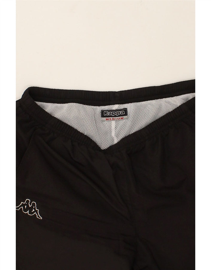 KAPPA Womens Tracksuit Trousers UK 14 Medium Black | Vintage Kappa | Thrift | Second-Hand Kappa | Used Clothing | Messina Hembry 