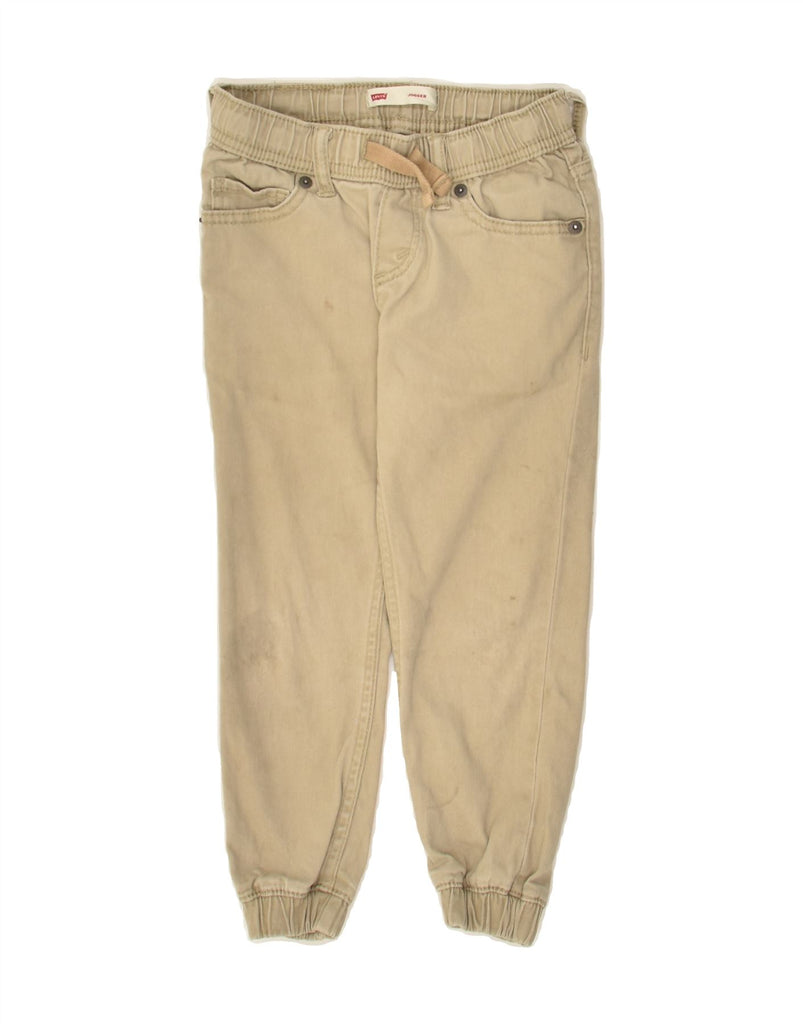 LEVI'S Boys Joggers Trousers 4-5 Years W20 L15 Beige Cotton | Vintage Levi's | Thrift | Second-Hand Levi's | Used Clothing | Messina Hembry 