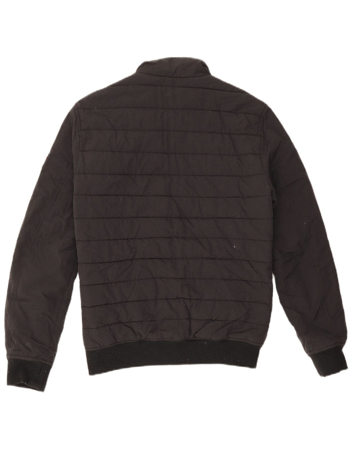 SUPERDRY Mens Padded Jacket UK 36 Small Black Nylon