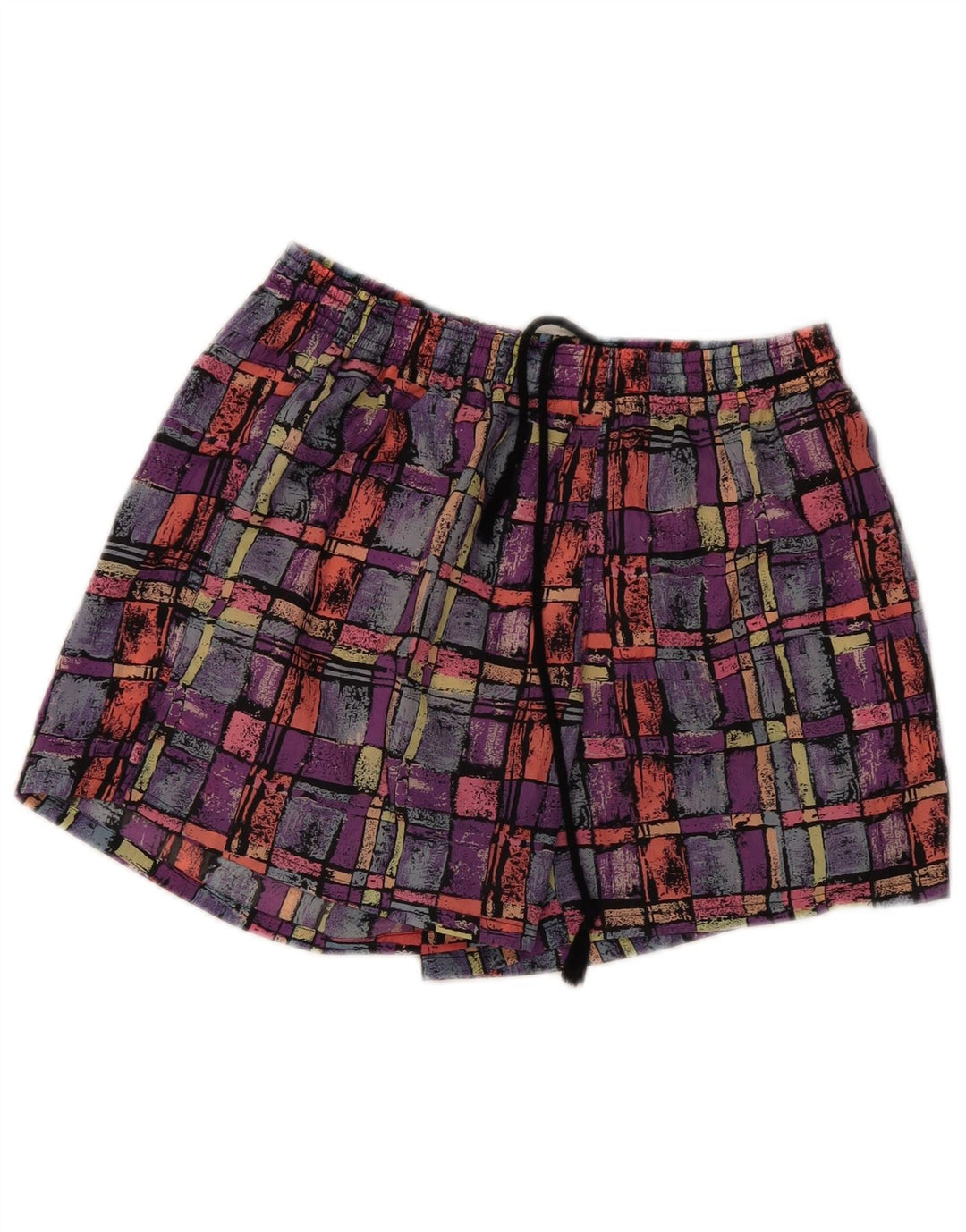 Santostefano Mens Swimming Shorts Small Multicoloured Geometric Polyamide