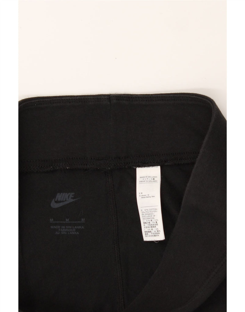 NIKE Womens Graphic Leggings UK 12 Medium  Black Cotton Vintage Nike and Second-Hand Nike from Messina Hembry 
